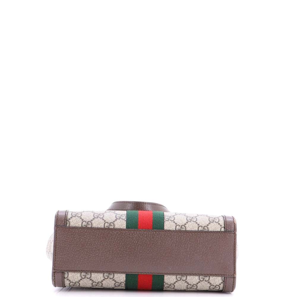 Gucci Ophidia Top Handle Tote Gg Coated #255224G14B - Picture 4 of 7